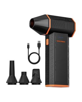 WOLFBOX MF50 Electric Air Duster – 110000RPM Cordless Mini Blower for PC, Car & Home Cleaning